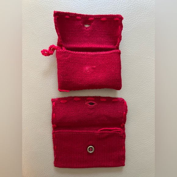 Set 3 VTG Starbucks Knit Envelope & Card Holiday Ornament Gift Pouch Bag - Picture 11 of 15